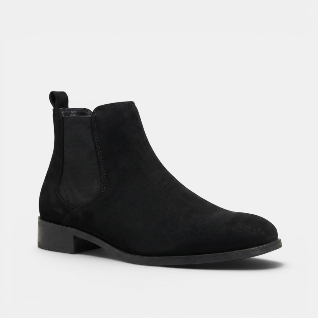 Bottines Chelsea classiques pour hommes avec empiècements latéraux élastiques