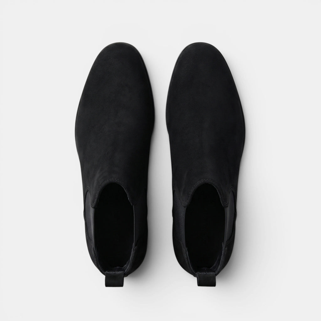 Bottines Chelsea classiques pour hommes avec empiècements latéraux élastiques
