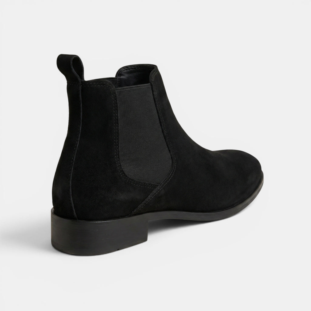 Bottines Chelsea classiques pour hommes avec empiècements latéraux élastiques
