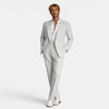 Men's Double Breasted Striped Suit for Summer Events