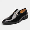 Men's Formal Loafers with Metal Bar Detail