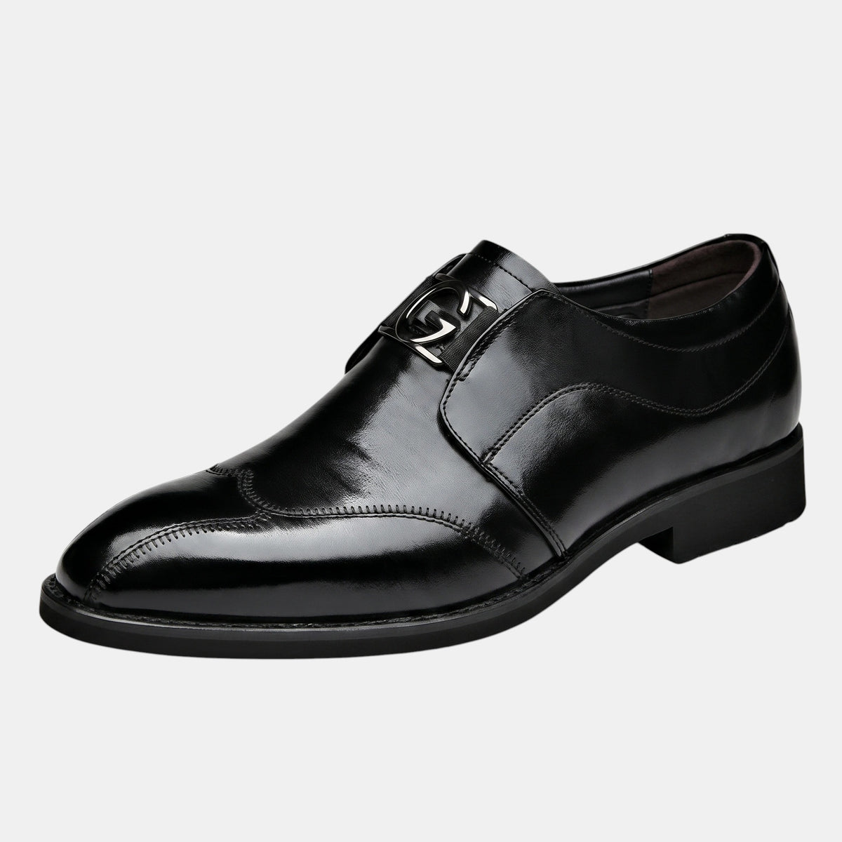 Mocassins formels pour homme avec détails raffinés sur le bout