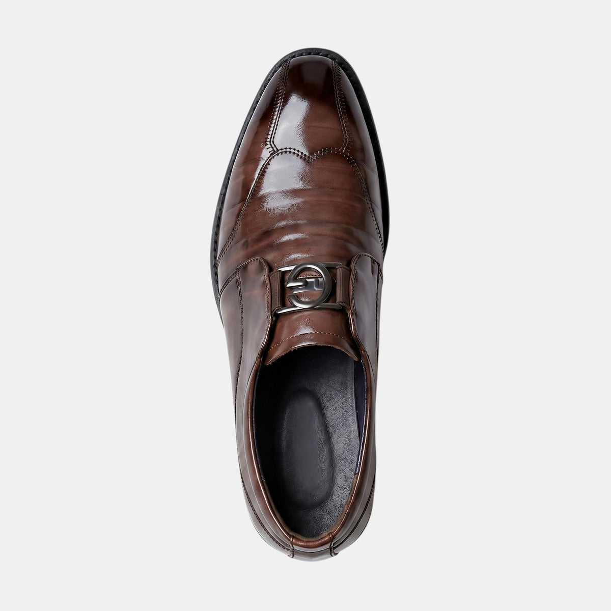 Mocassins formels pour homme avec détails raffinés sur le bout