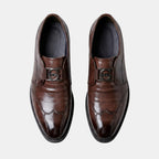 Mocassins formels pour homme avec détails raffinés sur le bout