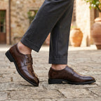 Mocassins formels pour homme avec détails raffinés sur le bout