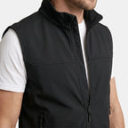 Gilet homme entièrement zippé à col montant