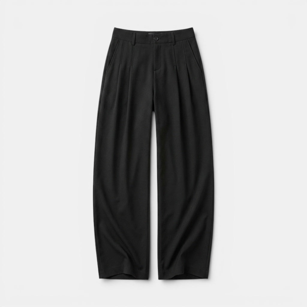 Men's High Waist Wide Leg Trousers for Modern Style