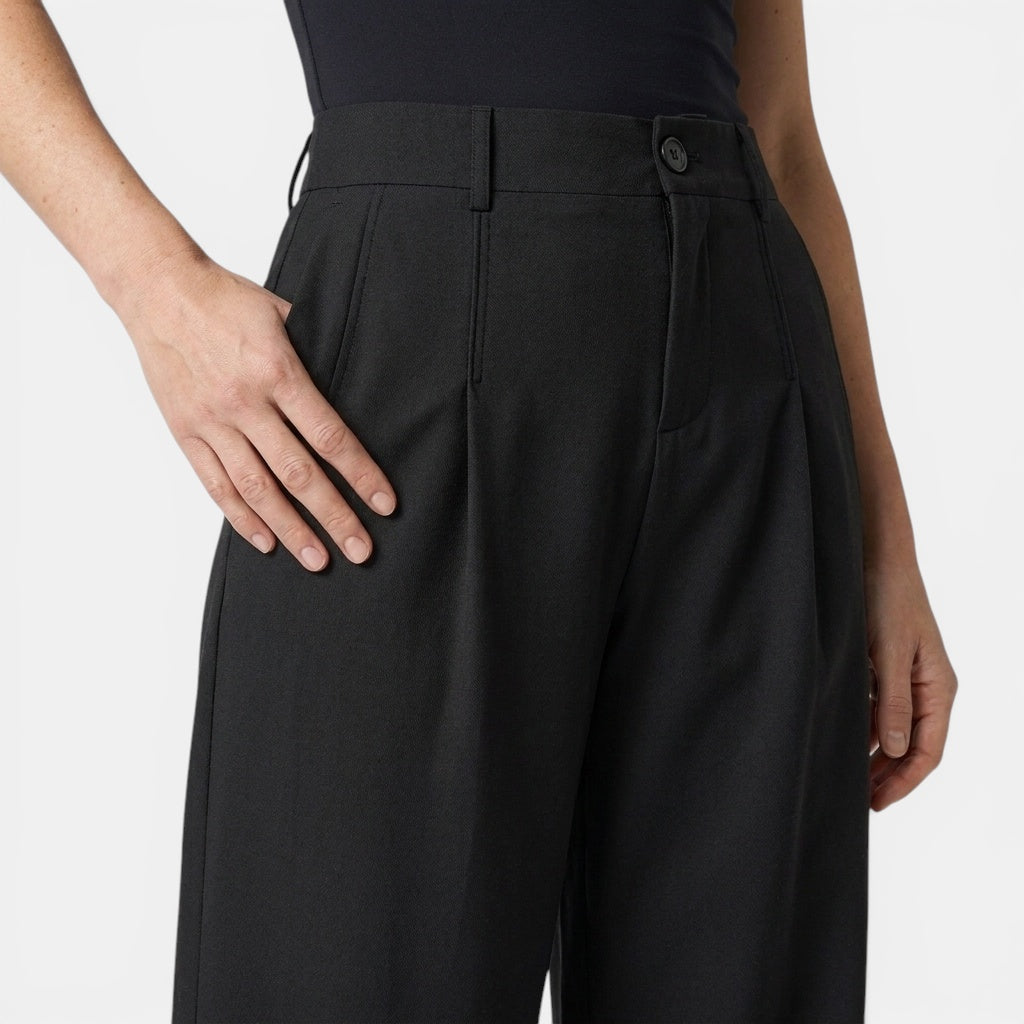 Men's High Waist Wide Leg Trousers for Modern Style