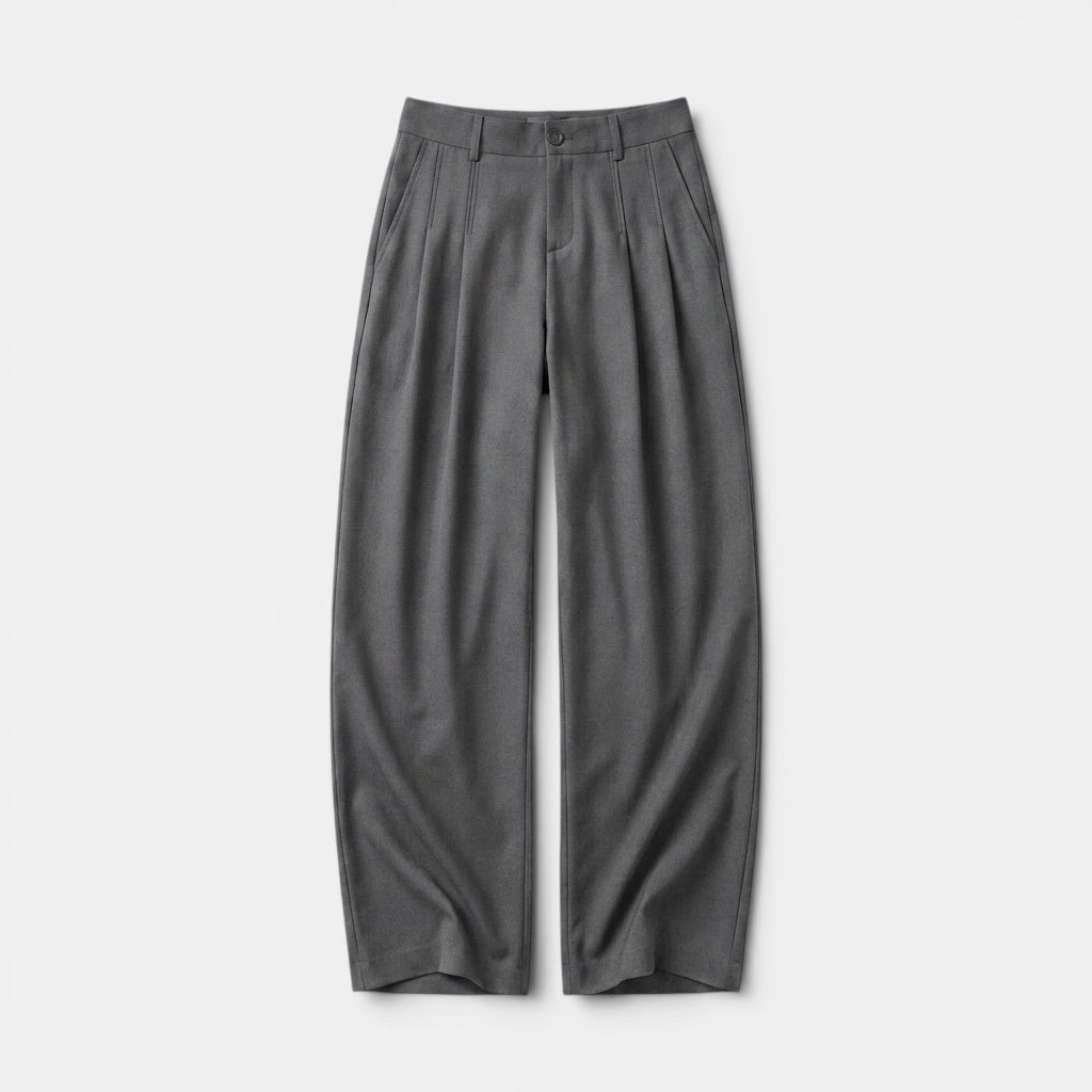 Pantalon homme taille haute à jambes larges pour un style moderne