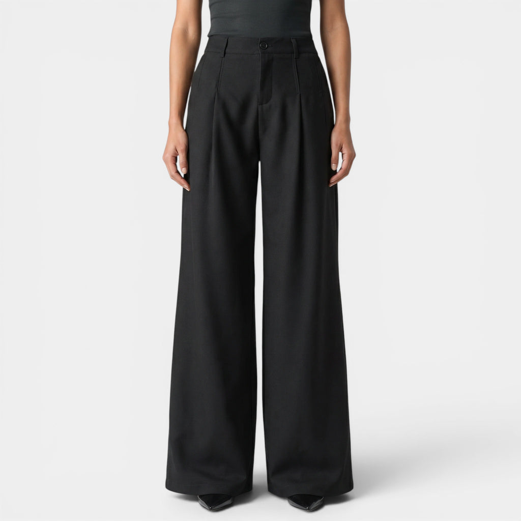Men's High Waist Wide Leg Trousers for Modern Style