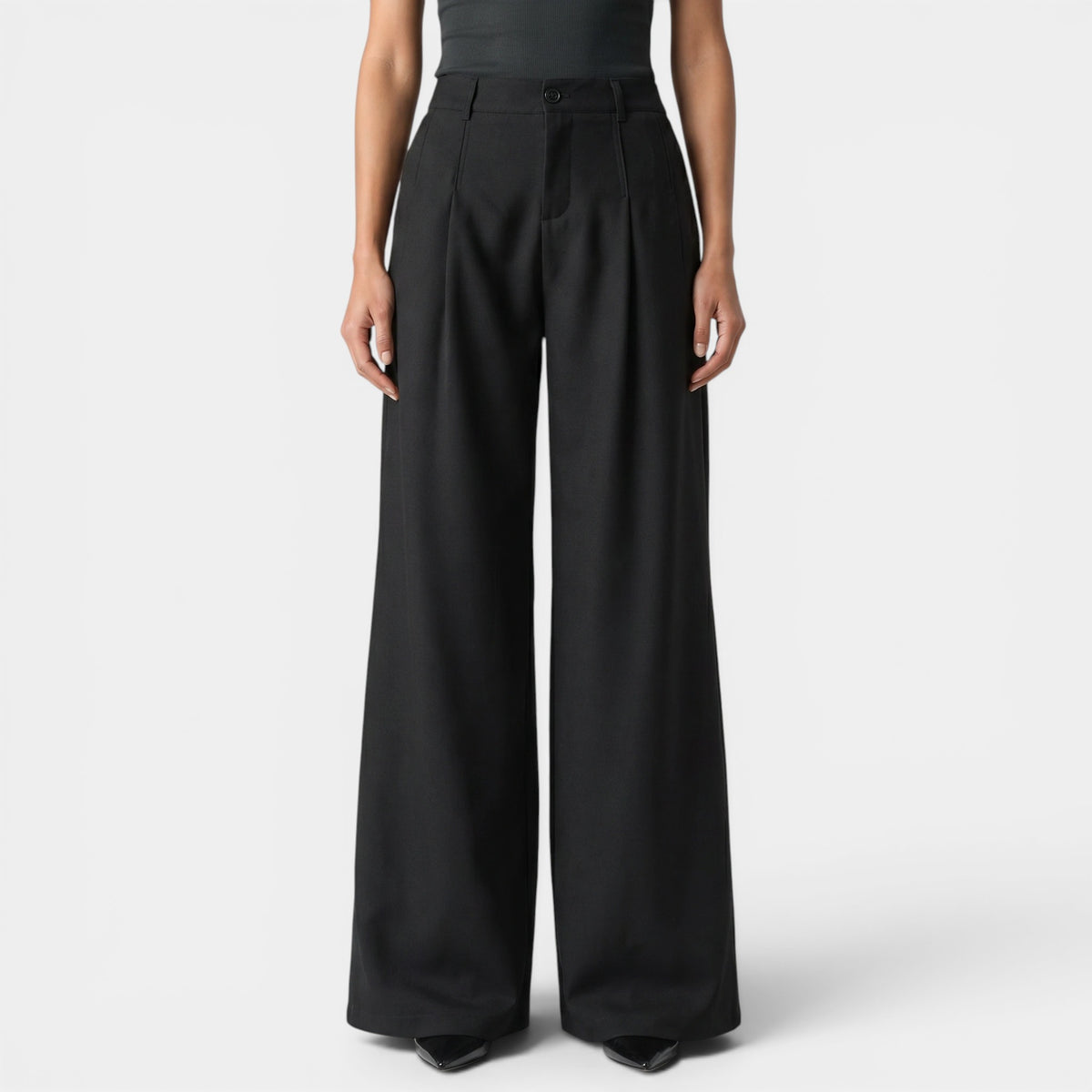 Men's High Waist Wide Leg Trousers for Modern Style