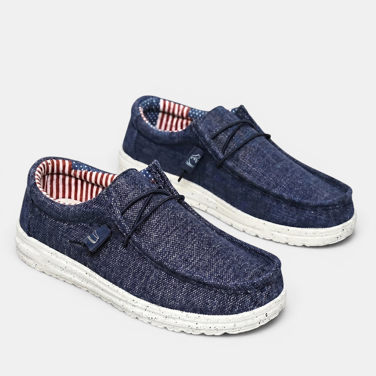 Chaussures mocassins à enfiler pour homme avec lacet élastique et semelle légère