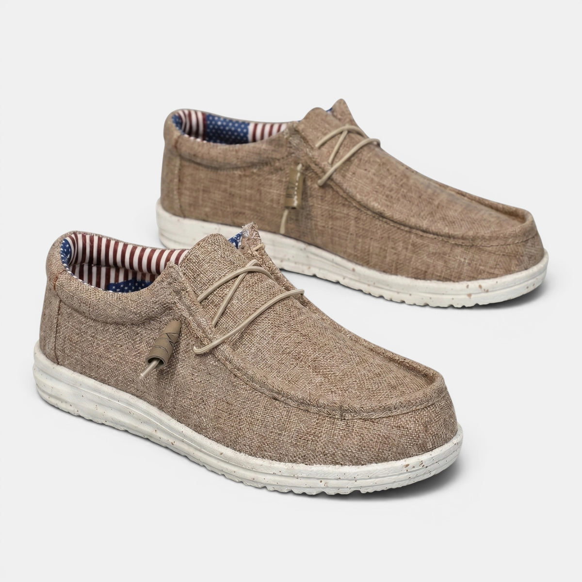 Chaussures mocassins à enfiler pour homme avec lacet élastique et semelle légère