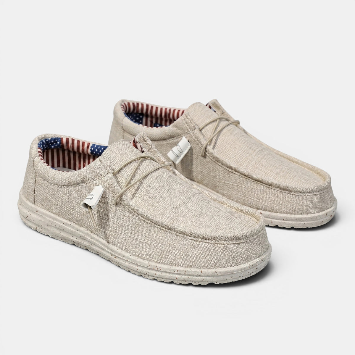 Chaussures mocassins à enfiler pour homme avec lacet élastique et semelle légère