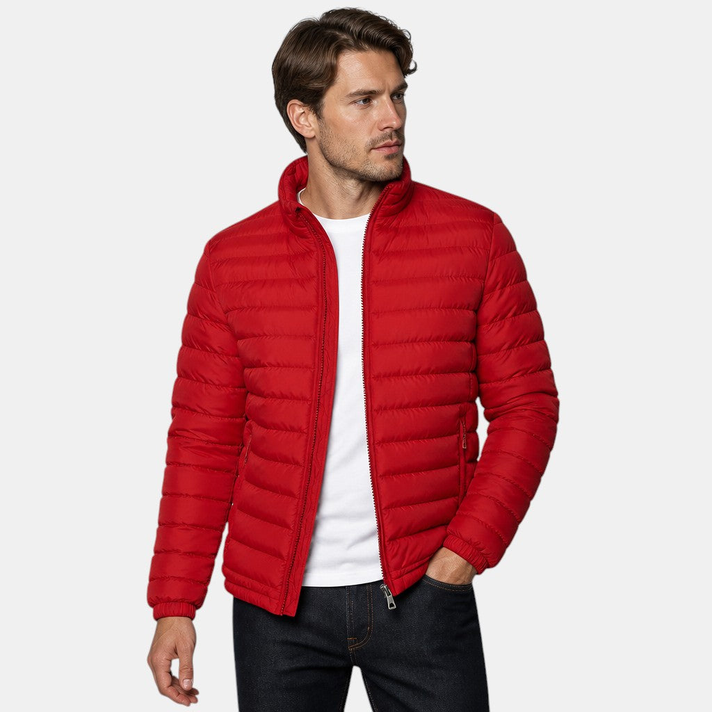 Veste matelassée légère pour homme, fermeture éclair devant  