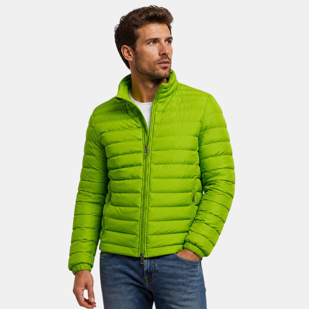 Veste matelassée légère pour homme, fermeture éclair devant  