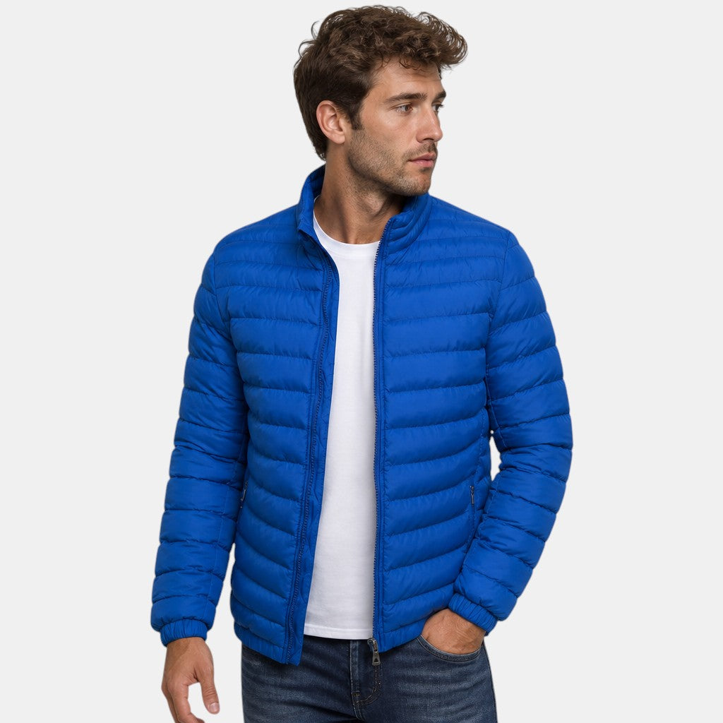Veste matelassée légère pour homme, fermeture éclair devant  