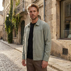 Veste légère zippée pour homme avec col classique