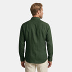 Chemise boutonnée à manches longues pour homme, idéale pour l’été