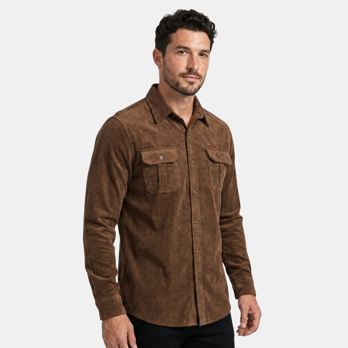Surchemise décontractée à manches longues pour homme pour un usage quotidien