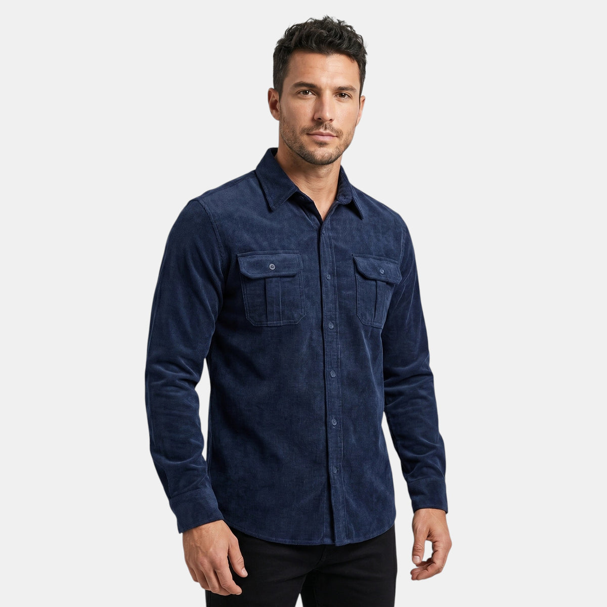 Surchemise décontractée à manches longues pour homme pour un usage quotidien