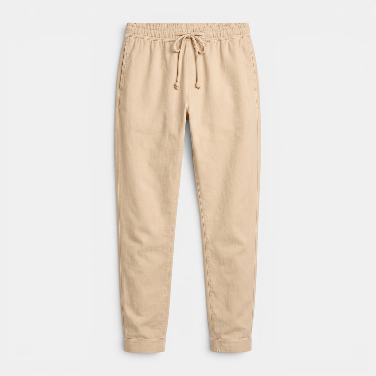 Pantalon homme coupe classique à cordon de serrage et taille élastique