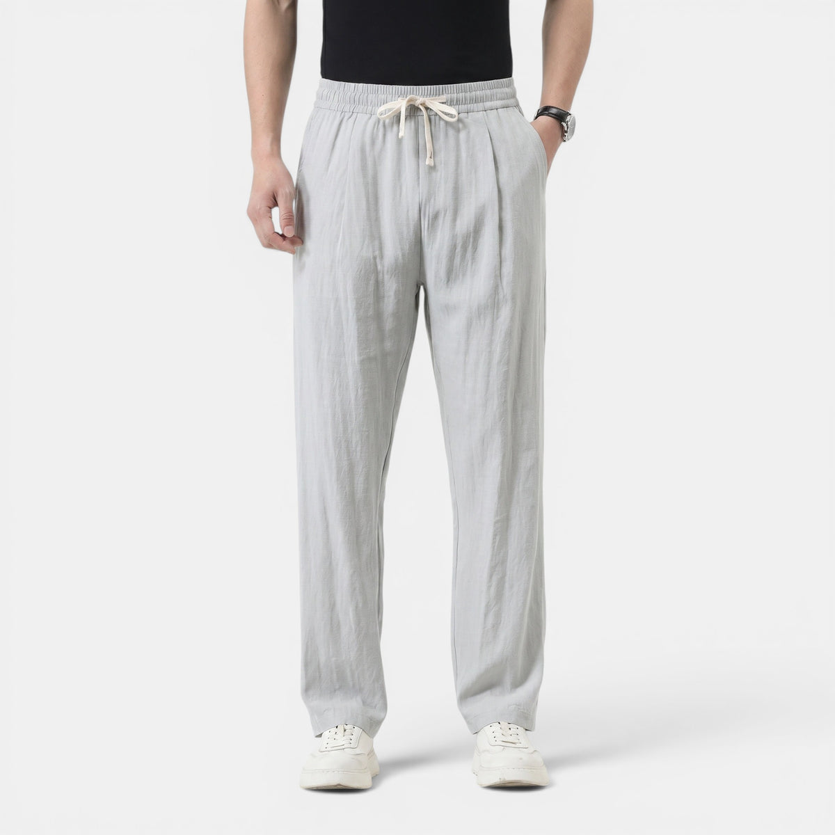 Pantalon décontracté à cordon pour homme pour l'été