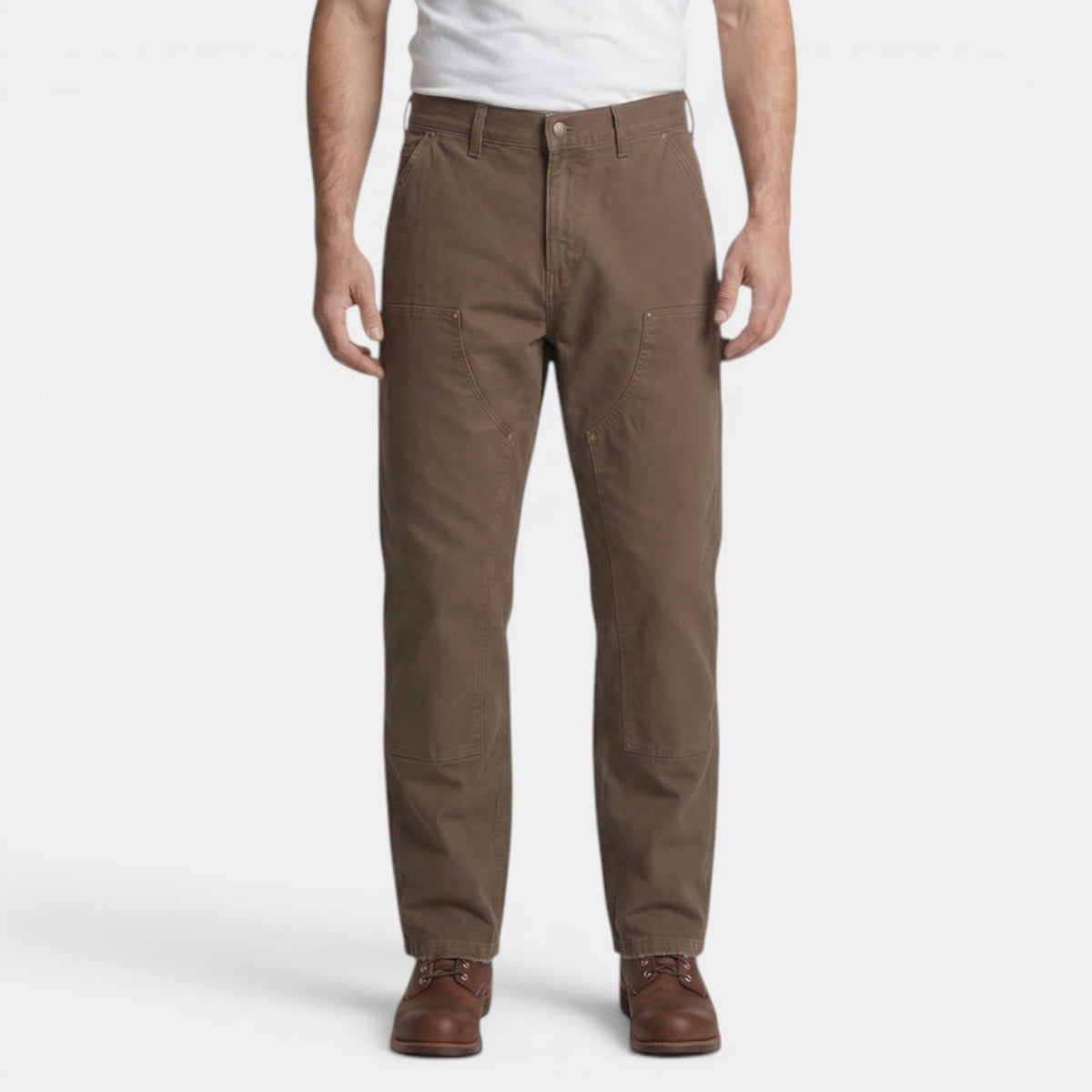 Men's Relaxed Fit Utility Pants with Reinforced Knees