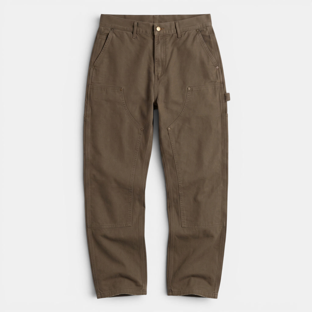 Men's Relaxed Fit Utility Pants with Reinforced Knees