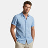 Men's Short Sleeve Button Up Shirt for Summer Wear