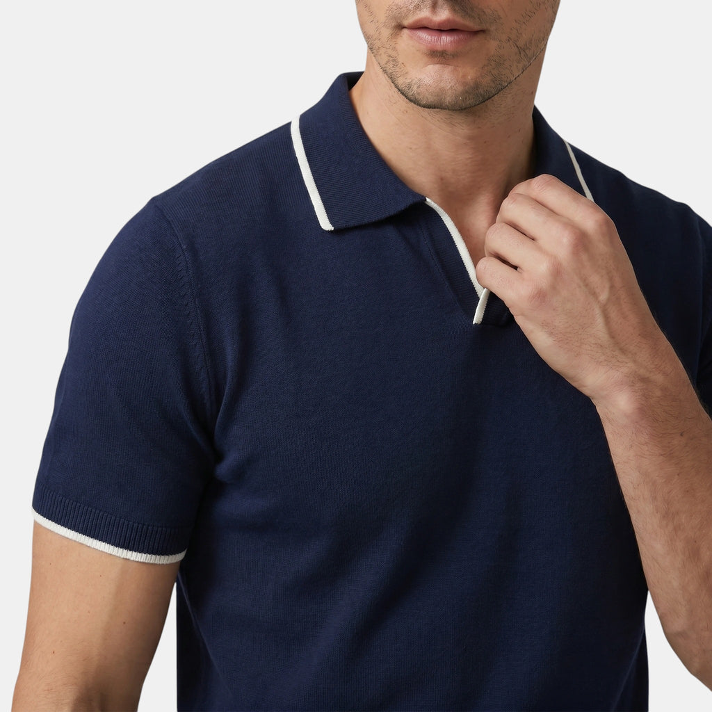Polo manches courtes pour homme à coupe ajustée