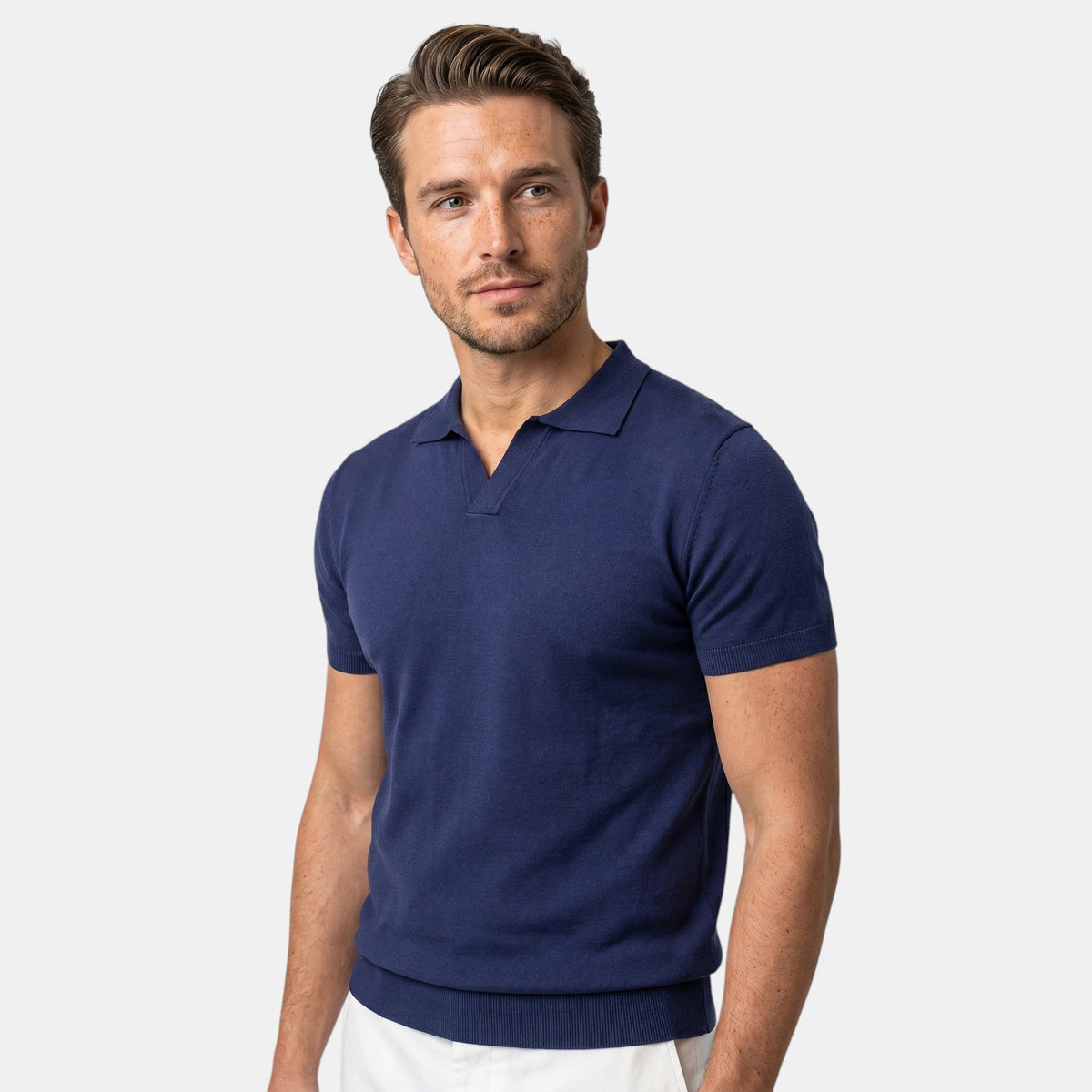 Polo manches courtes pour homme à coupe ajustée