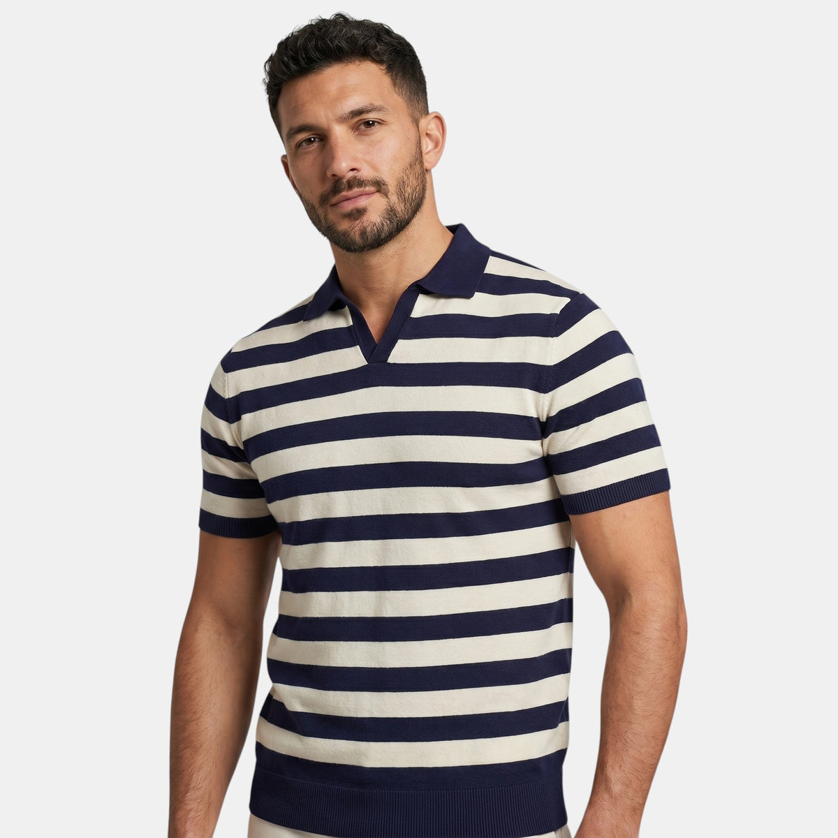 Polo manches courtes pour homme à coupe ajustée