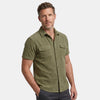 Men's Short Sleeve Utility Shirt with Chest Pockets