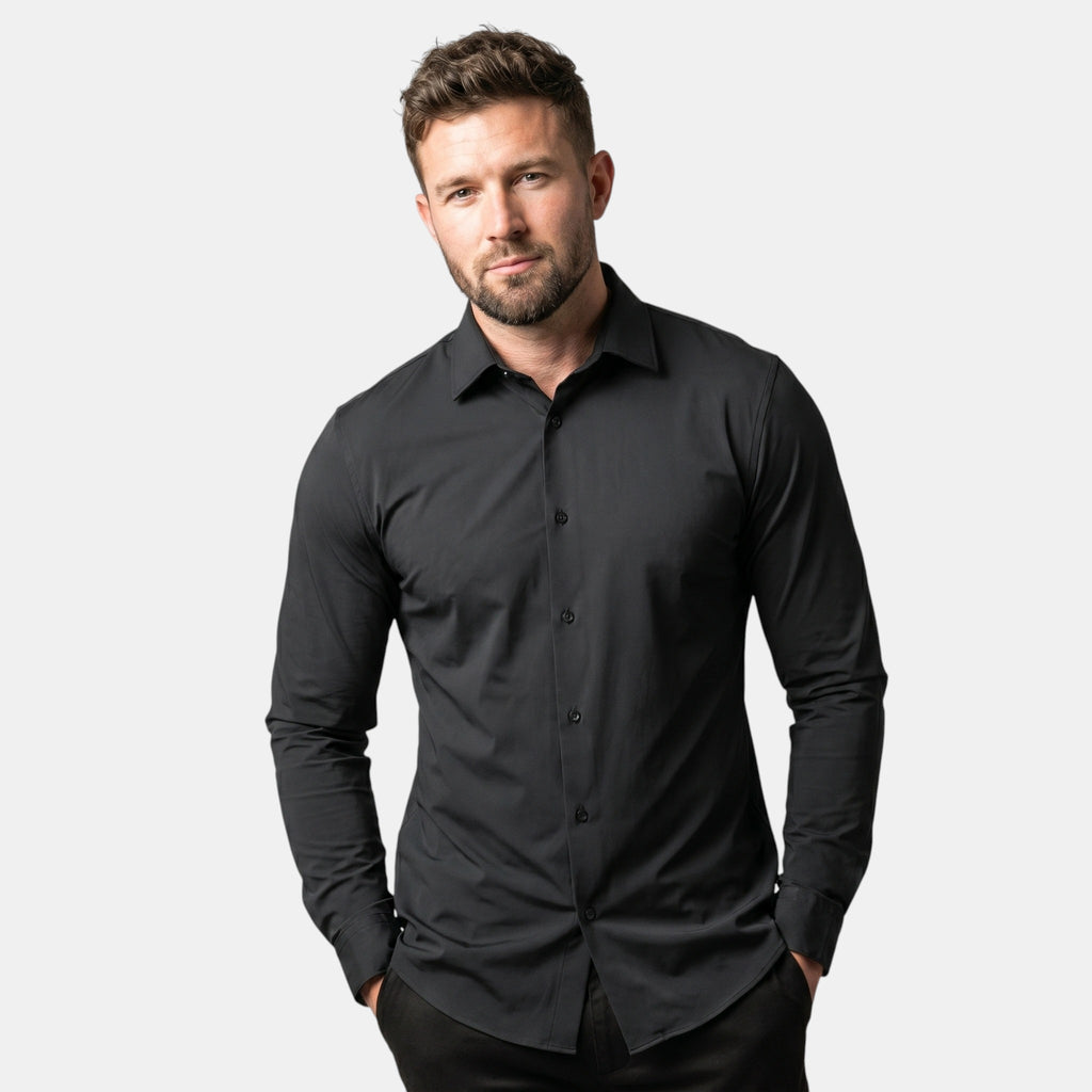 Férfi karcsúsított elegáns ing rugalmas kényelemmel