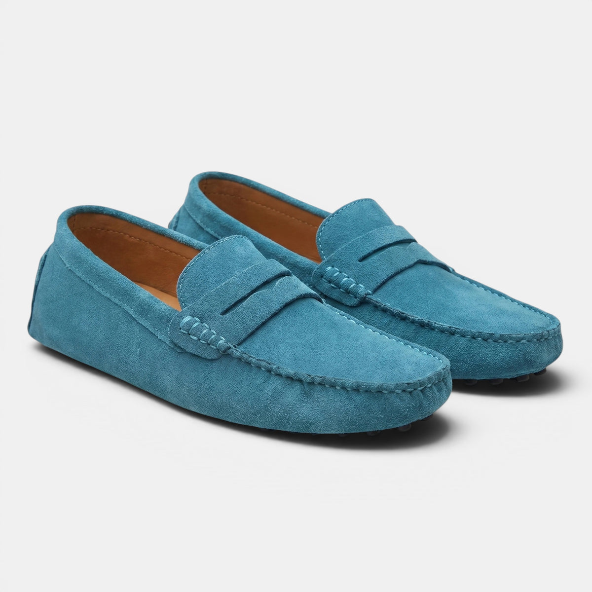 Mocassins à enfiler pour homme, chaussures penny classiques de conduite
