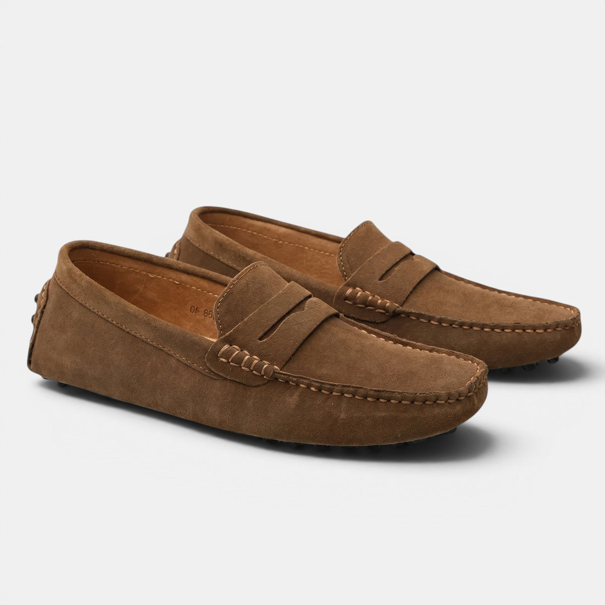 Mocassins à enfiler pour homme, chaussures penny classiques de conduite