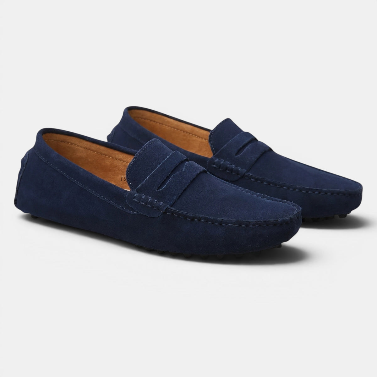 Mocassins à enfiler pour homme, chaussures penny classiques de conduite