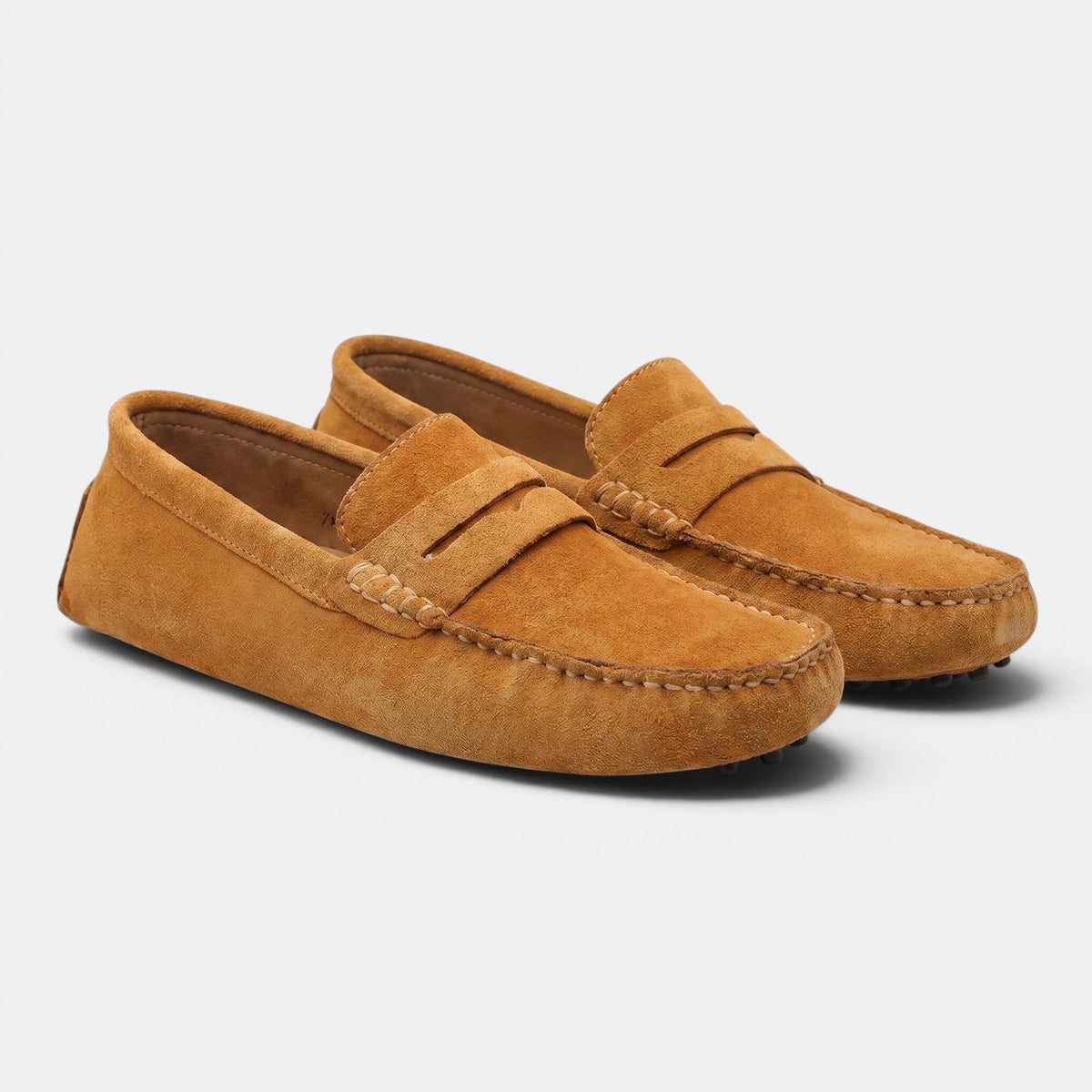 Mocassins à enfiler pour homme, chaussures penny classiques de conduite