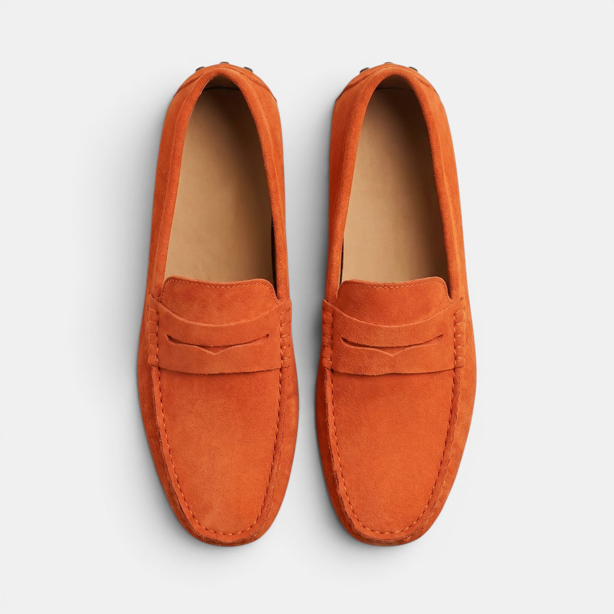 Mocassins à enfiler pour homme, chaussures penny classiques de conduite