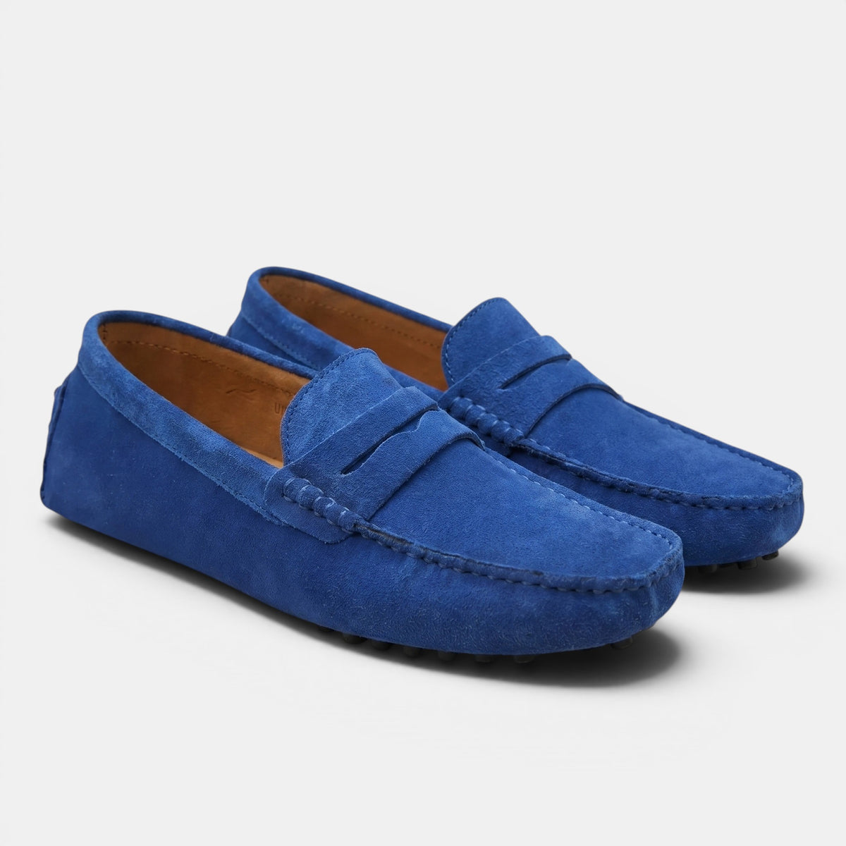 Mocassins à enfiler pour homme, chaussures penny classiques de conduite