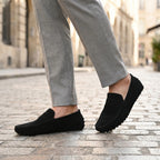 Mocassins à enfiler pour homme, chaussures penny classiques de conduite