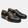 Men's Slip On Loafers with Embossed Panel and Square Toe