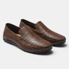 Men's Slip On Driving Loafers with Whipstitch Detail and Perforated Trim