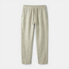 Men's Relaxed Fit Tapered Trousers with Elasticated Waistband and Drawstring