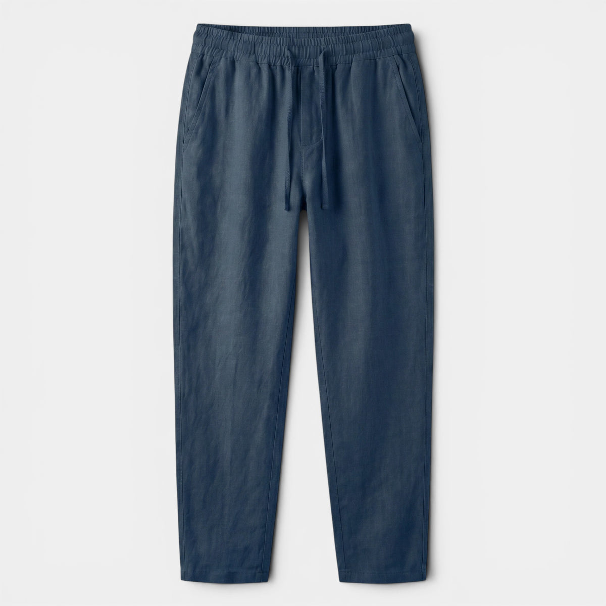 Pantalon fuselé décontracté pour homme avec taille élastiquée et cordon de serrage