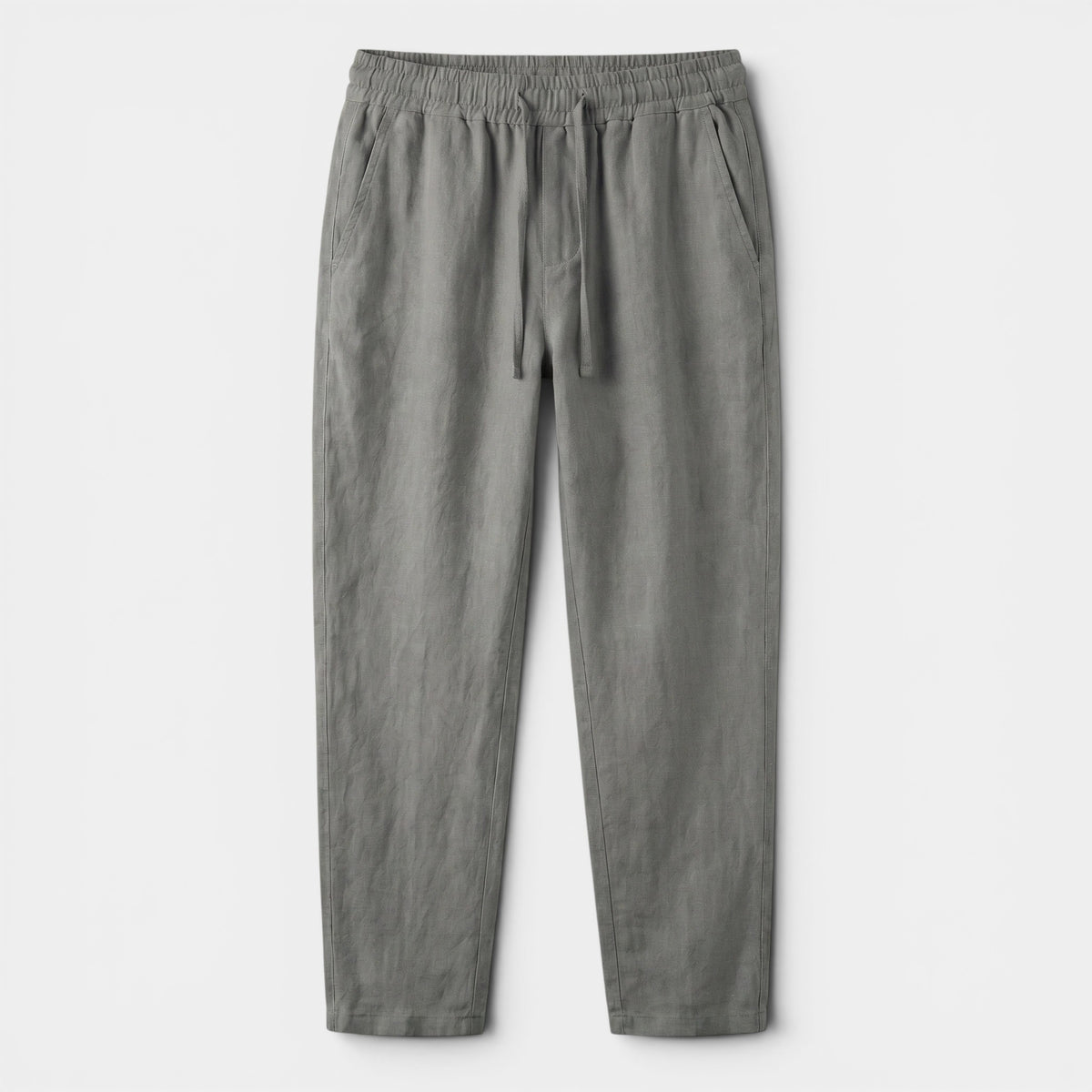 Pantalon fuselé décontracté pour homme avec taille élastiquée et cordon de serrage