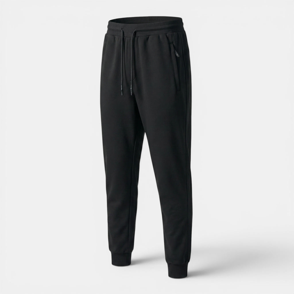 Men's Tapered Jogger Pants with Zip Pockets