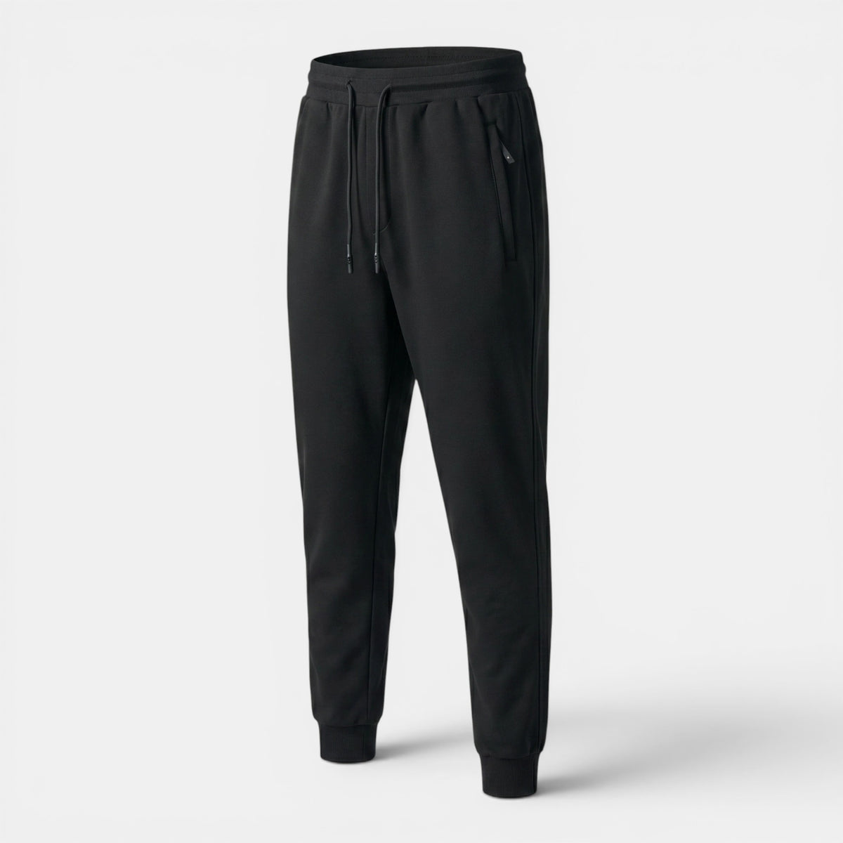 Men's Tapered Jogger Pants with Zip Pockets