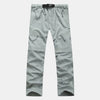 Men's Convertible Cargo Trousers with Zip Off Legs and Multi Pocket